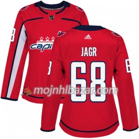 Dresovi Washington Capitals Jaromir Jagr 68 Adidas 2017-2018 Crvena Authentic - Ženska